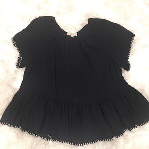 Loft blouse navy blue with white detailing